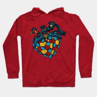 the love bomb, valentines mine, heart grenade. Hoodie